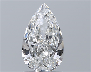 Picture of Natural Diamond 1.01 Carats, Pear with  Cut, E Color, VVS2 Clarity and Certified by GIA