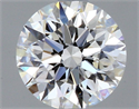 Natural Diamond 0.40 Carats, Round with Very Good Cut, F Color, VVS1 Clarity and Certified by GIA