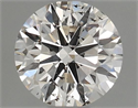 Natural Diamond 0.41 Carats, Round with Excellent Cut, J Color, SI2 Clarity and Certified by GIA