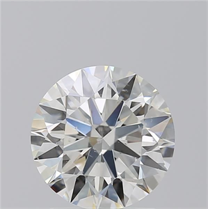 Picture of Natural Diamond 1.93 Carats, Round with Excellent Cut, I Color, SI2 Clarity and Certified by GIA