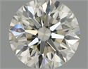 Natural Diamond 0.55 Carats, Round with Excellent Cut, I Color, VS2 Clarity and Certified by IGI