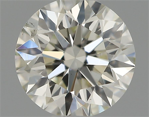 Picture of Natural Diamond 0.55 Carats, Round with Excellent Cut, I Color, VS2 Clarity and Certified by IGI