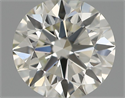 Natural Diamond 0.51 Carats, Round with Excellent Cut, I Color, VS2 Clarity and Certified by IGI