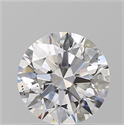 Natural Diamond 2.01 Carats, Round with Excellent Cut, E Color, SI2 Clarity and Certified by GIA