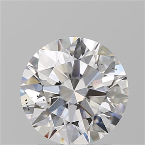 Picture of Natural Diamond 2.01 Carats, Round with Excellent Cut, E Color, SI2 Clarity and Certified by GIA