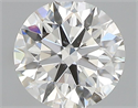 Natural Diamond 0.40 Carats, Round with Excellent Cut, H Color, VS2 Clarity and Certified by GIA