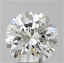 Natural Diamond 4.01 Carats, Round with Excellent Cut, H Color, VS1 Clarity and Certified by IGI