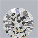 Natural Diamond 0.54 Carats, Round with Excellent Cut, I Color, SI2 Clarity and Certified by GIA