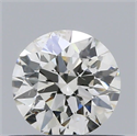 Natural Diamond 0.50 Carats, Round with Very Good Cut, I Color, SI2 Clarity and Certified by GIA