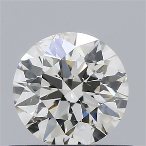 Picture of Natural Diamond 0.50 Carats, Round with Very Good Cut, I Color, SI2 Clarity and Certified by GIA