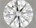 Natural Diamond 0.40 Carats, Round with Excellent Cut, G Color, VVS2 Clarity and Certified by GIA