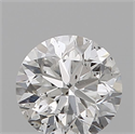 Natural Diamond 0.50 Carats, Round with Good Cut, F Color, I1 Clarity and Certified by GIA