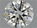 Natural Diamond 0.50 Carats, Round with Excellent Cut, I Color, VVS1 Clarity and Certified by IGI