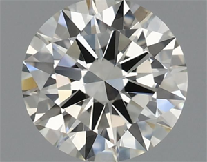 Picture of Natural Diamond 0.50 Carats, Round with Excellent Cut, I Color, VVS1 Clarity and Certified by IGI