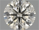 Natural Diamond 0.56 Carats, Round with Very Good Cut, I Color, SI2 Clarity and Certified by IGI