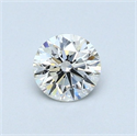 Natural Diamond 0.43 Carats, Round with Very Good Cut, H Color, VVS2 Clarity and Certified by GIA