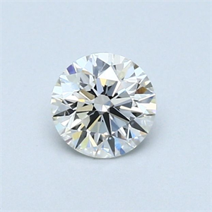 Picture of Natural Diamond 0.43 Carats, Round with Very Good Cut, H Color, VVS2 Clarity and Certified by GIA