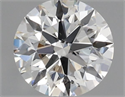 Natural Diamond 0.55 Carats, Round with Excellent Cut, I Color, SI1 Clarity and Certified by GIA