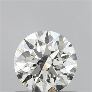 Picture of Natural Diamond 0.48 Carats, Round with Excellent Cut, I Color, IF Clarity and Certified by IGI