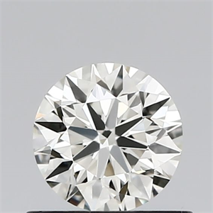 Picture of Natural Diamond 0.59 Carats, Round with Excellent Cut, J Color, VVS2 Clarity and Certified by IGI