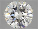 Natural Diamond 5.56 Carats, Round with Excellent Cut, K Color, VS2 Clarity and Certified by GIA