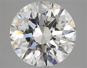 Picture of Natural Diamond 5.56 Carats, Round with Excellent Cut, K Color, VS2 Clarity and Certified by GIA