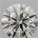 Natural Diamond 0.57 Carats, Round with Excellent Cut, K Color, VS2 Clarity and Certified by IGI