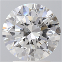 Natural Diamond 2.50 Carats, Round with Excellent Cut, F Color, SI1 Clarity and Certified by GIA