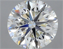 Natural Diamond 0.40 Carats, Round with Very Good Cut, J Color, VS2 Clarity and Certified by GIA