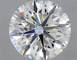 Picture of Natural Diamond 0.40 Carats, Round with Very Good Cut, J Color, VS2 Clarity and Certified by GIA