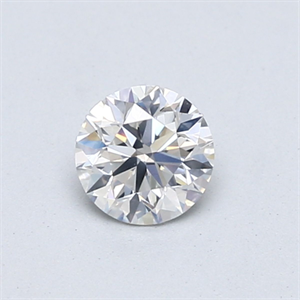 Picture of Natural Diamond 0.51 Carats, Round with Very Good Cut, F Color, SI2 Clarity and Certified by GIA