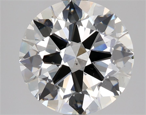 Picture of Natural Diamond 2.01 Carats, Round with Excellent Cut, I Color, SI1 Clarity and Certified by GIA