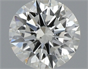 Natural Diamond 0.51 Carats, Round with Excellent Cut, K Color, SI1 Clarity and Certified by GIA