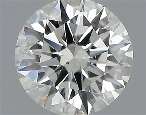 Picture of Natural Diamond 0.51 Carats, Round with Excellent Cut, K Color, SI1 Clarity and Certified by GIA