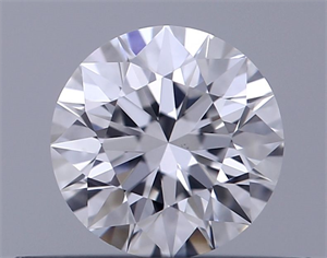 Picture of Natural Diamond 0.42 Carats, Round with Excellent Cut, D Color, VS2 Clarity and Certified by GIA