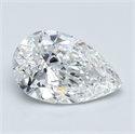 Natural Diamond 2.71 Carats, Pear with  Cut, F Color, VS1 Clarity and Certified by GIA