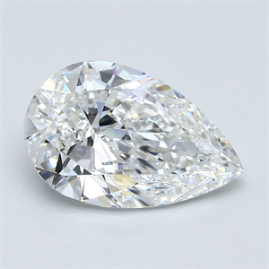 Picture of Natural Diamond 2.71 Carats, Pear with  Cut, F Color, VS1 Clarity and Certified by GIA