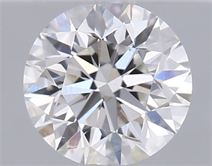 Picture of Natural Diamond 0.40 Carats, Round with Excellent Cut, H Color, VS2 Clarity and Certified by GIA