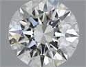 Natural Diamond 0.52 Carats, Round with Excellent Cut, J Color, SI1 Clarity and Certified by GIA