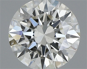 Picture of Natural Diamond 0.52 Carats, Round with Excellent Cut, J Color, SI1 Clarity and Certified by GIA