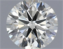 Natural Diamond 0.50 Carats, Round with Very Good Cut, J Color, VS1 Clarity and Certified by IGI