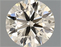 Natural Diamond 0.41 Carats, Round with Excellent Cut, J Color, VVS2 Clarity and Certified by IGI