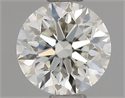 Natural Diamond 0.50 Carats, Round with Very Good Cut, K Color, VVS2 Clarity and Certified by GIA