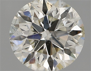 Picture of Natural Diamond 0.40 Carats, Round with Excellent Cut, I Color, SI2 Clarity and Certified by IGI