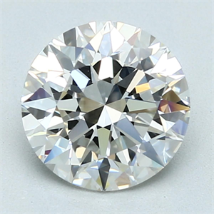 Picture of Natural Diamond 2.01 Carats, Round with Excellent Cut, I Color, IF Clarity and Certified by GIA