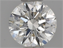 Natural Diamond 0.44 Carats, Round with Excellent Cut, H Color, VVS2 Clarity and Certified by GIA