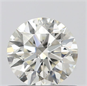 Natural Diamond 0.62 Carats, Round with Excellent Cut, K Color, SI2 Clarity and Certified by GIA