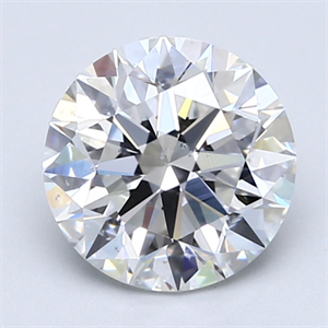 Picture of Natural Diamond 2.02 Carats, Round with Excellent Cut, F Color, SI1 Clarity and Certified by GIA