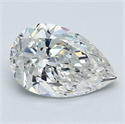 Natural Diamond 1.20 Carats, Pear with  Cut, G Color, VS1 Clarity and Certified by GIA