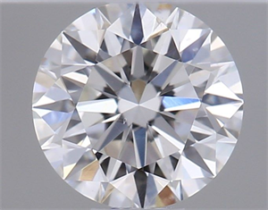 Picture of Natural Diamond 0.40 Carats, Round with Excellent Cut, H Color, SI1 Clarity and Certified by GIA